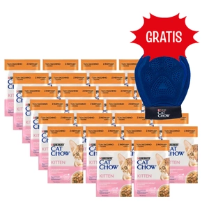 CAT CHOW Kitten Kätzchenfutter mit Truthahn und Zucchini in Gelee 26x85g