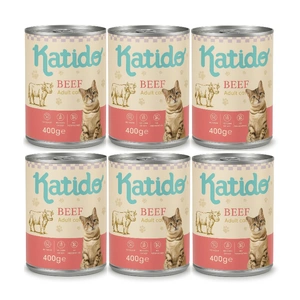 Katido Katzennassfutter mit Rindfleisch 6x400g