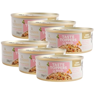 Applaws Taste Toppers Natural Wet Dog Food mit Huhn, Schinken und Gemüse 6x156g