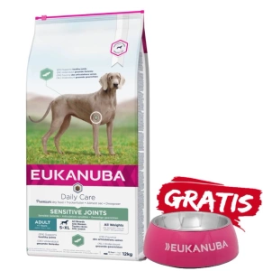 Eukanuba Daily Care Sensitive Joints 12 kg + Hundenapf GRATIS!