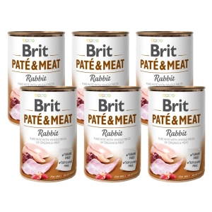 BRIT PATE & MEAT RABBIT 6 x 400g