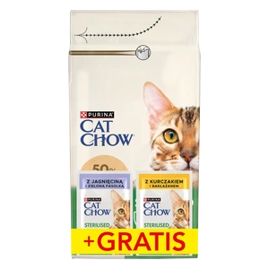 PURINA Katzenfutter Sterilisiertes Huhn Reichhaltiges Futter 1.5kg + 2 Beutel GRATIS