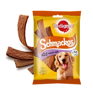 PEDIGREE Schmackos 144g - Hundeleckerlis (Rind, Huhn, Lamm, Ente)
