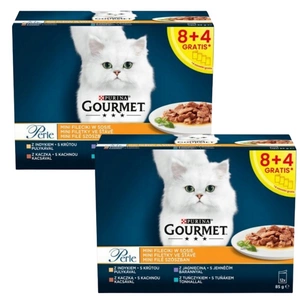 Purina Gourmet Perle kleine Filets Katzenfutter 24x85g
