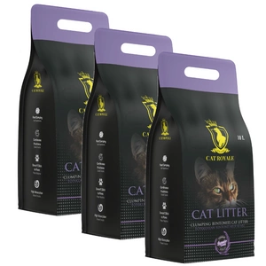 Cat Royale Lavendel Bentonitstreu 30l (3x10l)
