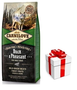 CARNILOVE Adult Ente & Fasan 12kg + Überraschung für den Hund