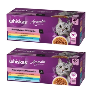 WHISKAS Adult Sachets Aromatic Mix 80 x 85 g - Katzennassfutter