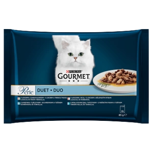 GOURMET Perle Duo aus dem Meer Nassfutter für ausgewachsene Katzen 4x85g