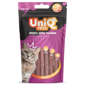 UNIQ PETS Katzenleckerlis - Taurin-Sticks 50g