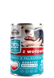 Frendi Piece in delikater Sauce mit Rindfleisch 10x400g + 2x400g GRATIS!!!