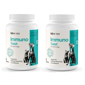 Lab-v Immuno Twist - natürliche Unterstützung der Immunität und Vitalität für Hunde und Katzen 2x60 Kapseln zum Aufdrehen