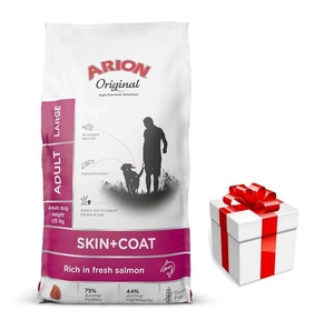 ARION Original Skin & Coat Adult Lachs und Reis Große Rassen 12kg + Überraschung für den Hund