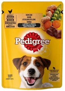 PEDIGREE Adult Beutel 100g - Nassfutter für Hunde mit Huhn und Gemüse in Sauce