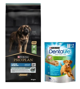 PURINA PRO PLAN Large Adult Robust Lamm & Reis OPTIDIGEST 14kg + Purina Dentalife GRATIS!