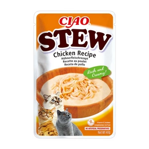 INABA Cat Ciao Stew - cremiges Katzenfutter mit Hühnergeschmack 40g