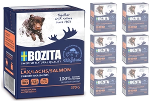 BOZITA Hund: Lachs in Gelee 6x370g