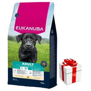 EUKANUBA Adult Großrasse Huhn 15kg + Überraschung für den Hund
