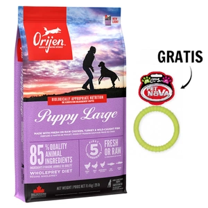 ORIJEN Dog Puppy Large 11,4kg + Ring für Hunde 9,5cm GRATIS!