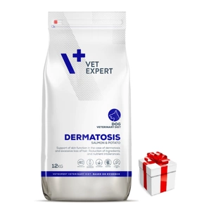 VETEXPERT Veterinary Diet Dog Dermatose Lachskartoffel 12kg + Überraschung für den Hund