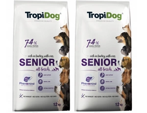 TROPIDOG Premium Senior 2x12kg
