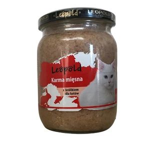 Leopold Kaninchenfleischfutter für Katzen 500g (Dose)