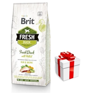 Brit Fresh Duck & Millet Adult Run & Work 12kg + Überraschung für den Hund