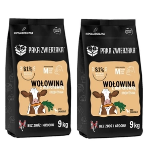 Paka Zwierzaka - Siebter Himmel - Rindfleisch & Karotte „M“ 2x9kg