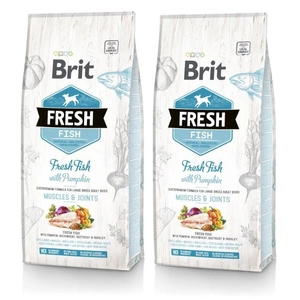 Brit Fresh Fish & Pumpkin Adult Large Muscles & Joints 2x12kg