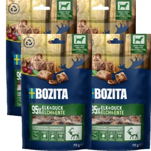 BOZITA Meaty Bites Elch, Ente Hundeleckerli 4x70g
