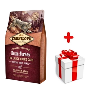 CARNILOVE Katze Ente & Pute für große Rassen 6kg + Überraschung für die Katze