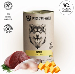 Paka Zwierzaka Kaninchen & Wildschwein mit Kürbis (400g)