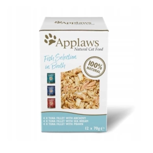 Applaws Katzendose Multipack Fischauswahl in Brühe 12x70g