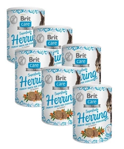 BRIT CARE Cat Snack Superfruits Herring 6x100g