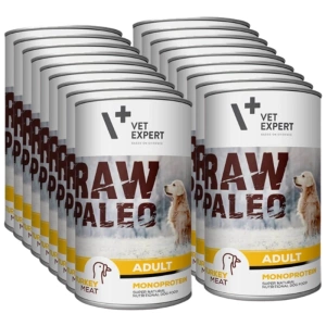 Vetexpert RAW PALEO Adult Pute 18x400g - Dose Pute