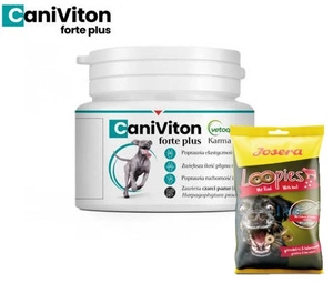 VETOQUINOL Caniviton forte plus - 90 tab. + Josera Loopies Rind 150g