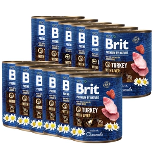 Brit Premium by Nature Pute mit Leber 12x800g