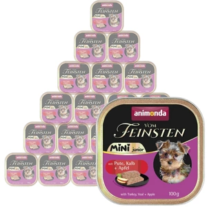 ANIMONDA Vom Feinsten Mini Junior Truthahn/Kalbfleisch/Apfel 32x100g