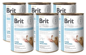 BRIT GF Veterinary Diets Dog Obesity 6x400g - Nassfutter für Hunde