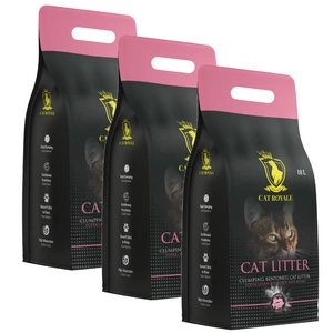Cat Royale Baby Powder Bentonitstreu 30l (3x10l)