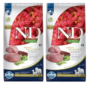 Farmina N&D Quinoa für Hunde WEIGHT MANAGEMENT LAMB 2x7kg