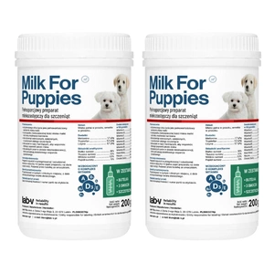 LAB-V Milk For Puppies 2x200g-Kit mit Flasche und Sauger