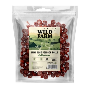 WILD FARM Entenrolle 500g Hundeleckerli