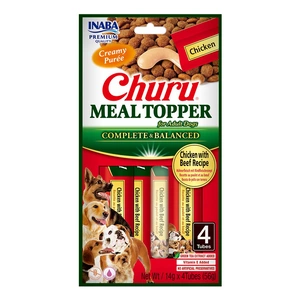 INABA Hundemahlzeit Topper Huhn mit Rind Rezept 4x14 (56g)
