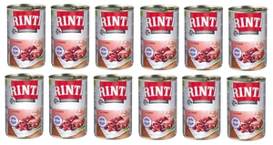 Rinti Kennerfleisch Rind Nassfutter für Hunde - Rindfleisch 12x400g