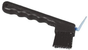 Can-Agri Hufkratzer mit Bürste, schwarz