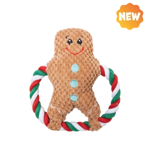 UNIQ PETS PLUS TOY FOR DOGS SQUEAKIES Ringschlepper Schneemann mit Quietsche 20×20cm