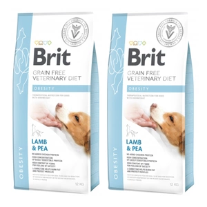 Brit GF veterinärmedizinische Diäten Hund Adipositas 2x12 kg