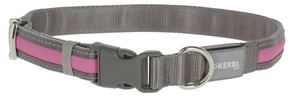 Beleuchtetes Halsband KERBL Light & Reflex, 45 - 65 cm x 25 mm, rosa