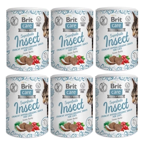 BRIT CARE Cat Snack Superfruits Insect Hypoallergenic 6x100g