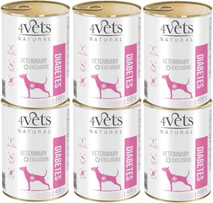 4 Vets Dog Diabetes 6x400g